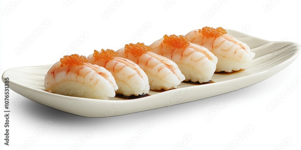 Shrimp Sashimi with soy sauce Product photographyappe Shrimp Sashimi with soy sauce Product photographyappe