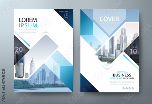 Annual report brochure flyer design template vector, Leaflet, presentation book cover templates, layout in A4 size