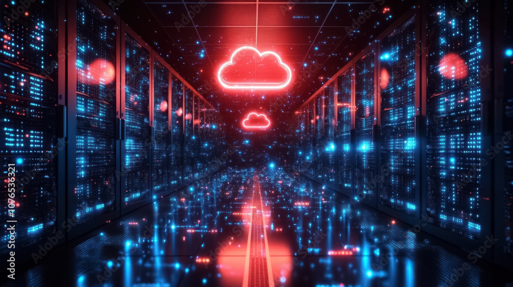 seamless data migration to the cloud with an image showing data being transferred from on-premises servers to cloud storage seamless data migration to the cloud with an image showing data being transferred from on-premises servers to cloud storage