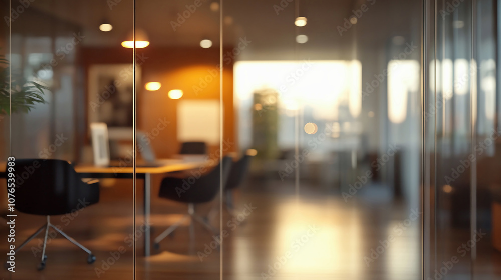A Contemporary Modern Office Interior Featuring Glass Walls and Abundant Natural Light A Contemporary Modern Office Interior Featuring Glass Walls and Abundant Natural Light