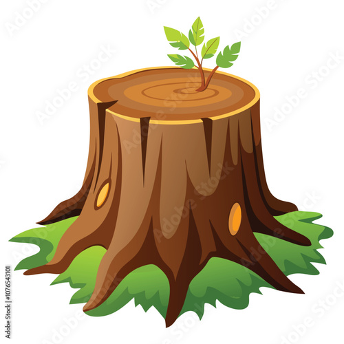 Tree Stump Illustration