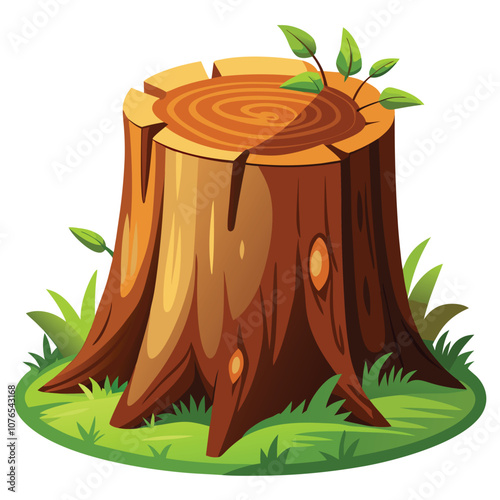 Tree Stump Illustration