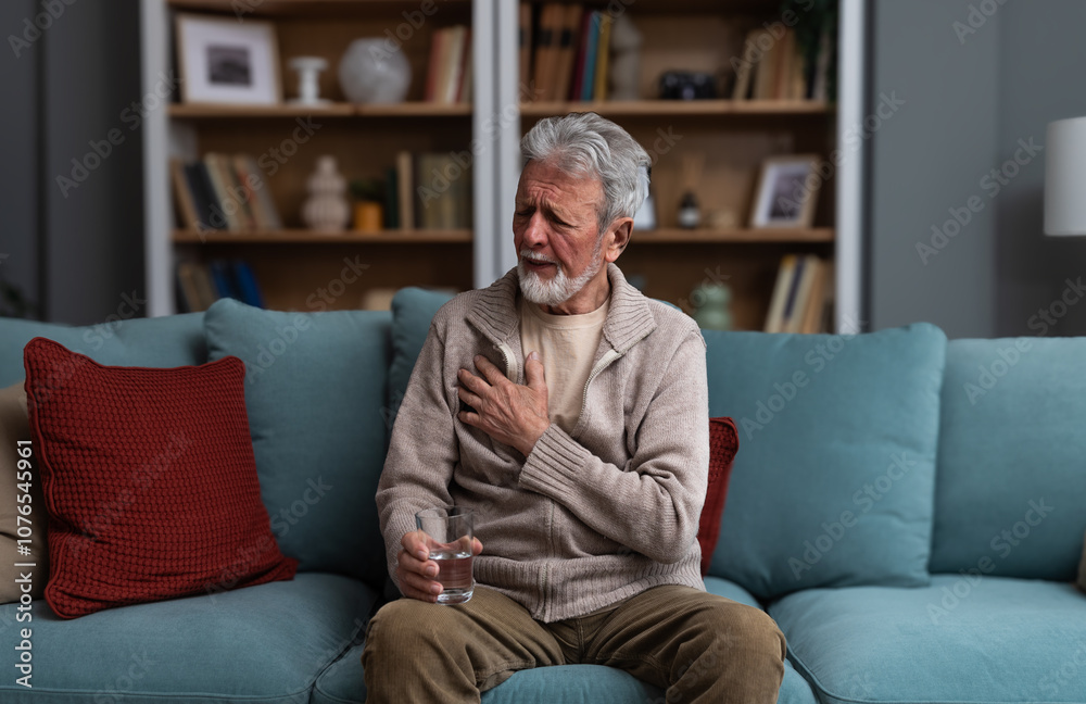 Senior man, widower or divorced, feeling sad, worry, abandoned and depressed, sitting alone at home, crying. Loneliness and sadness of older male with white hair and beard. Senior man, widower or divorced, feeling sad, worry, abandoned and depressed, sitting alone at home, crying. Loneliness and sadness of older male with white hair and beard.