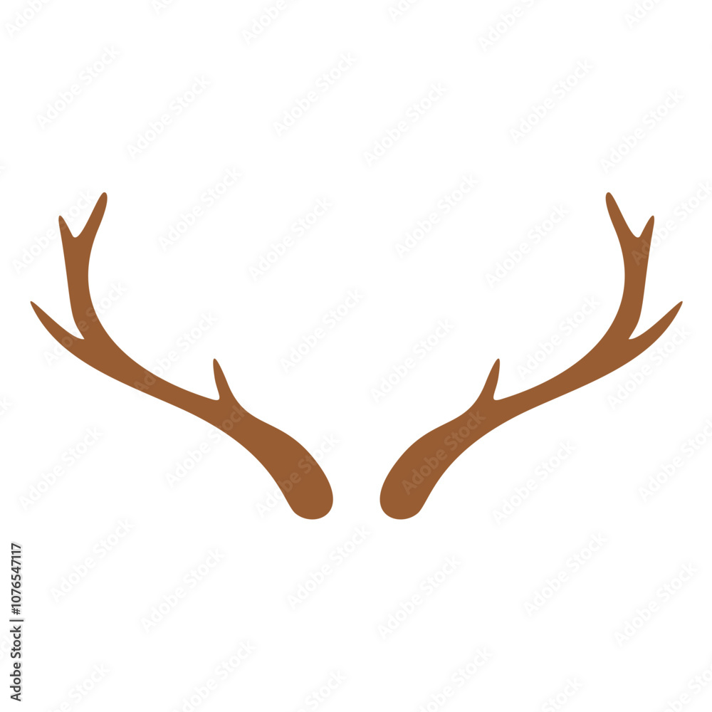 Deer Antlers Hand Drawn Illustration Deer Antlers Hand Drawn Illustration