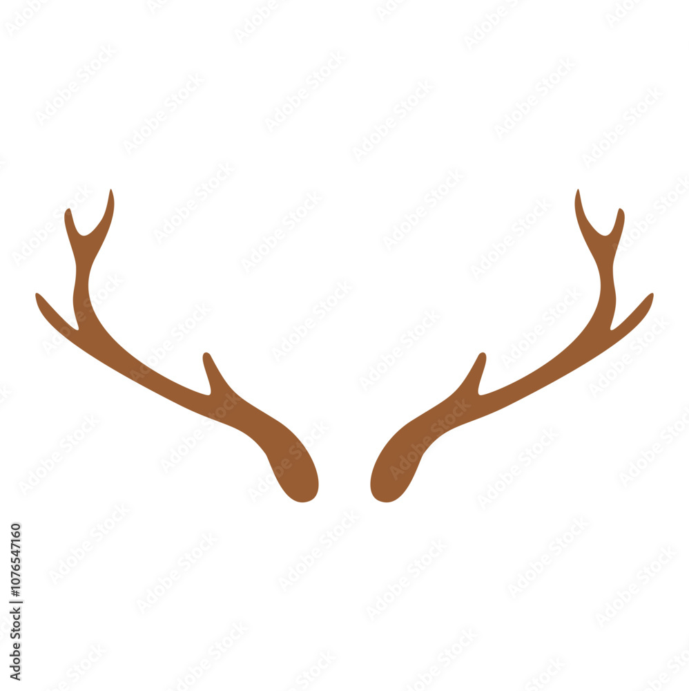 Deer Antlers Hand Drawn Illustration Deer Antlers Hand Drawn Illustration