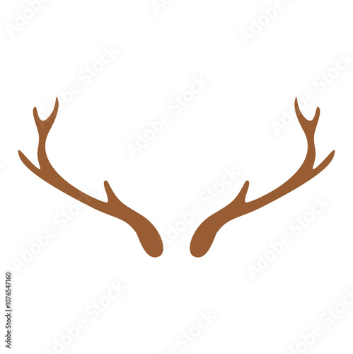 Deer Antlers Hand Drawn Illustration