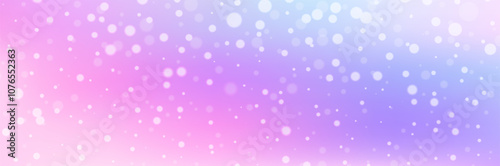 Winter snow background with soft gradient colors. Space banner and stars. Vector blurred background for website, poster, wallpaper