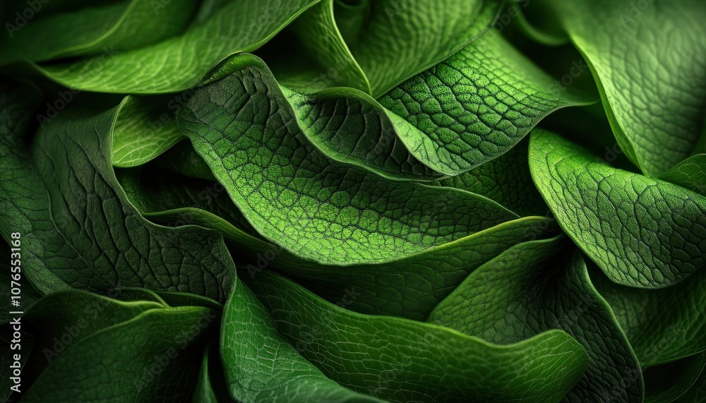 Obraz premium Close-Up of Chameleon Scales Green Camouflage in Natural Habitat, Intense Focus on Texture, Detailed Macro Photography of Reptile Skin