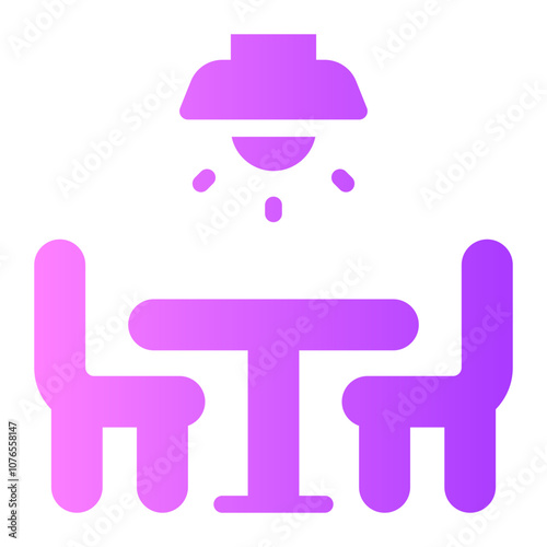 ceiling light gradient icon