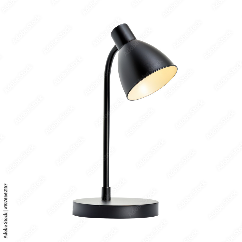 Modern black desk lamp with adjustable shade Modern black desk lamp with adjustable shade