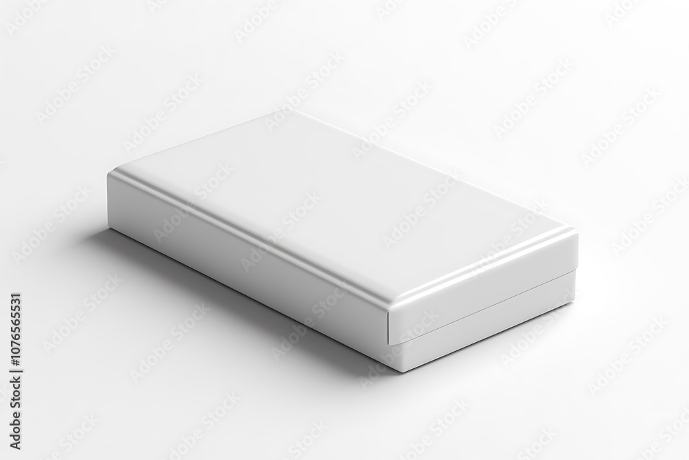 Packaging Rectangular Boxes Mockups, Side View, Isolated On White Background. Packaging Rectangular Boxes Mockups, Side View, Isolated On White Background.