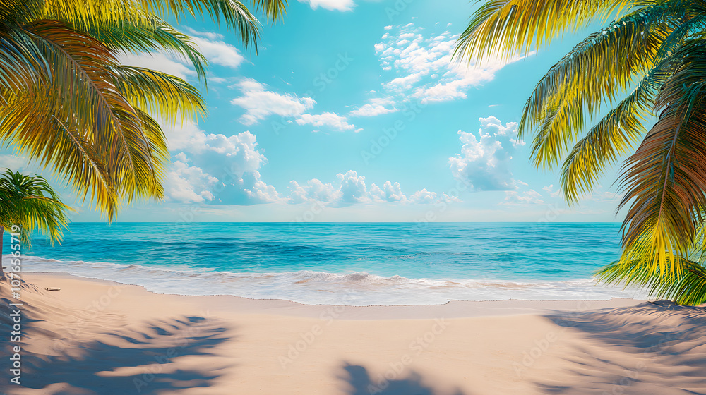 Obraz premium Beach summer vacation background