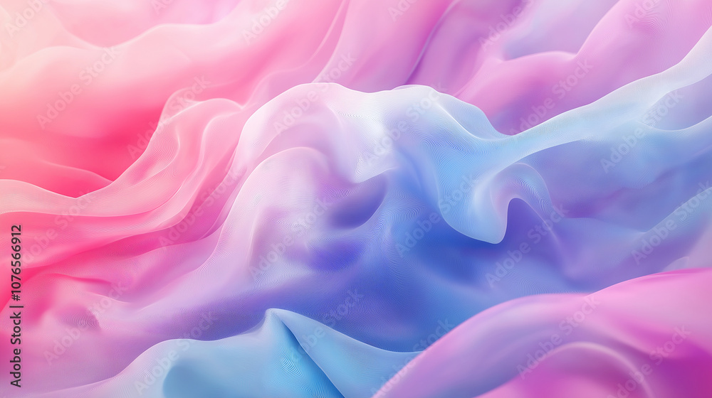 Obraz premium Smooth, gradient texture with soft transitions between pastel colors, creating a calming and dreamy effect