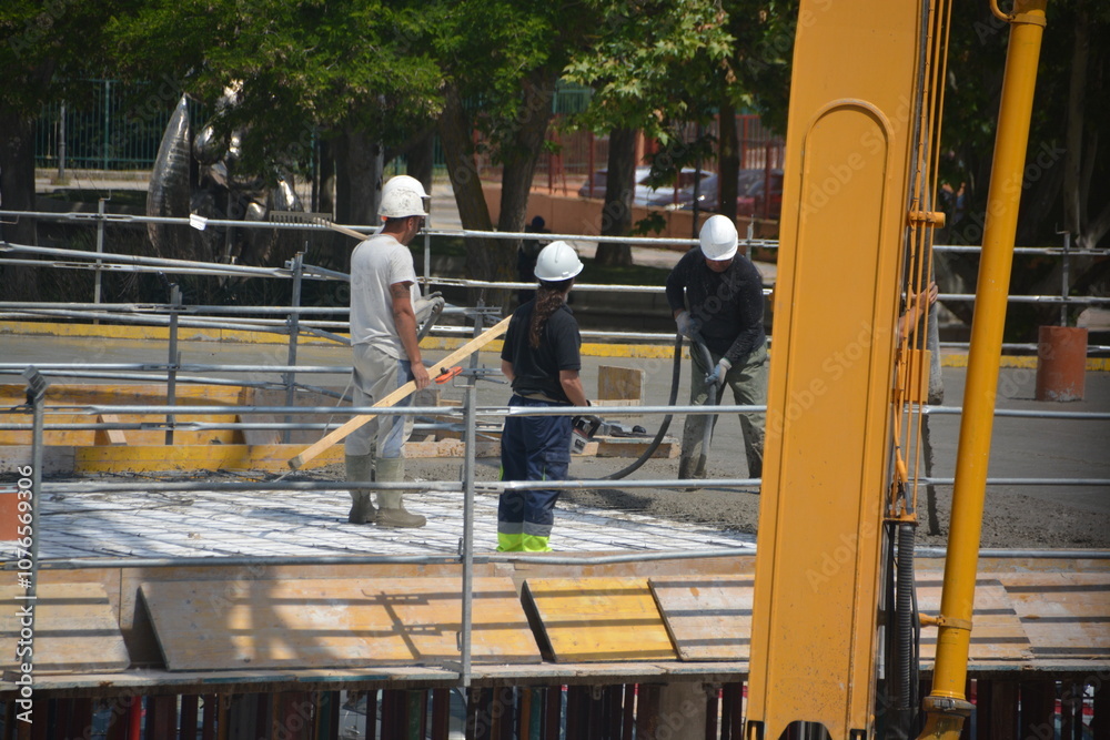 Obreros trabajando