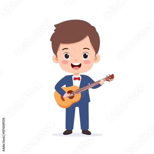 Musician Guard Cute Worker Work Job Profession Professional Occupation Cartoon Character
