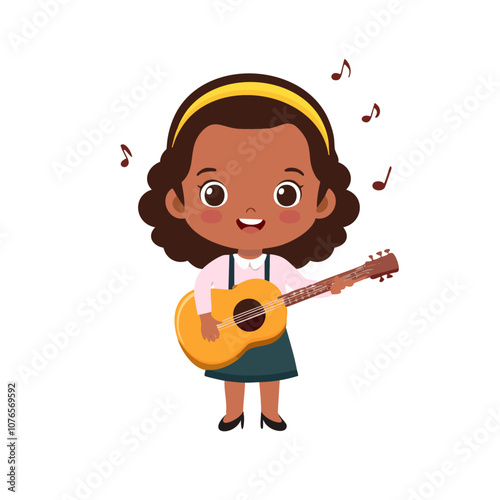 Musician Guard Cute Worker Work Job Profession Professional Occupation Cartoon Character
