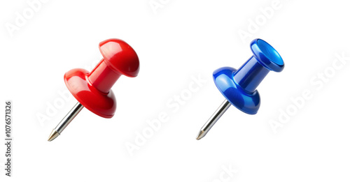 Red and Blue Push Pin
