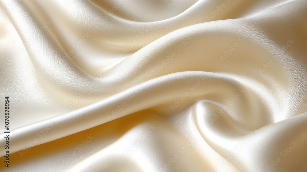 Luxurious Silky Cream Fabric Draped Elegantly Luxurious Silky Cream Fabric Draped Elegantly