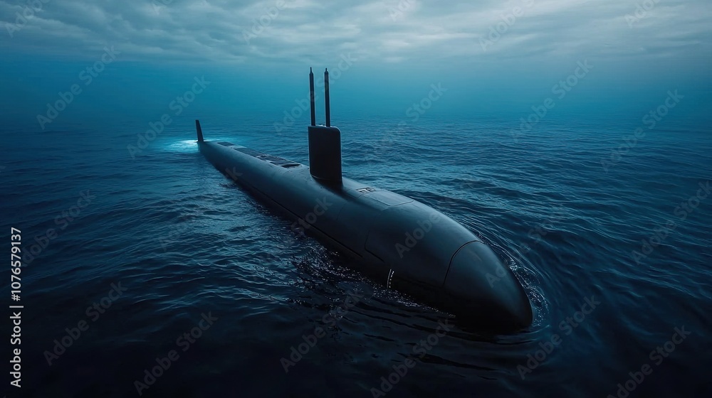 Futuristic submarine with sleek design Futuristic submarine with sleek design