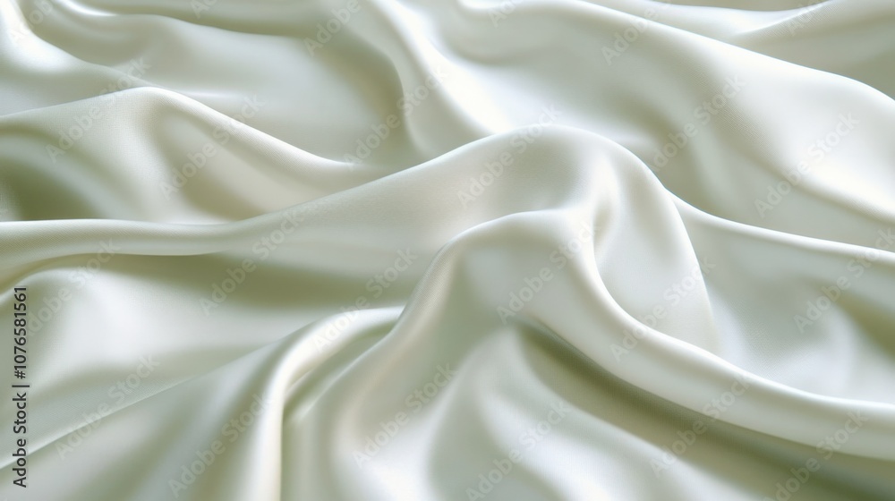 Fototapeta premium Elegant Satin Fabric Drapery in Soft, Subtle Tones