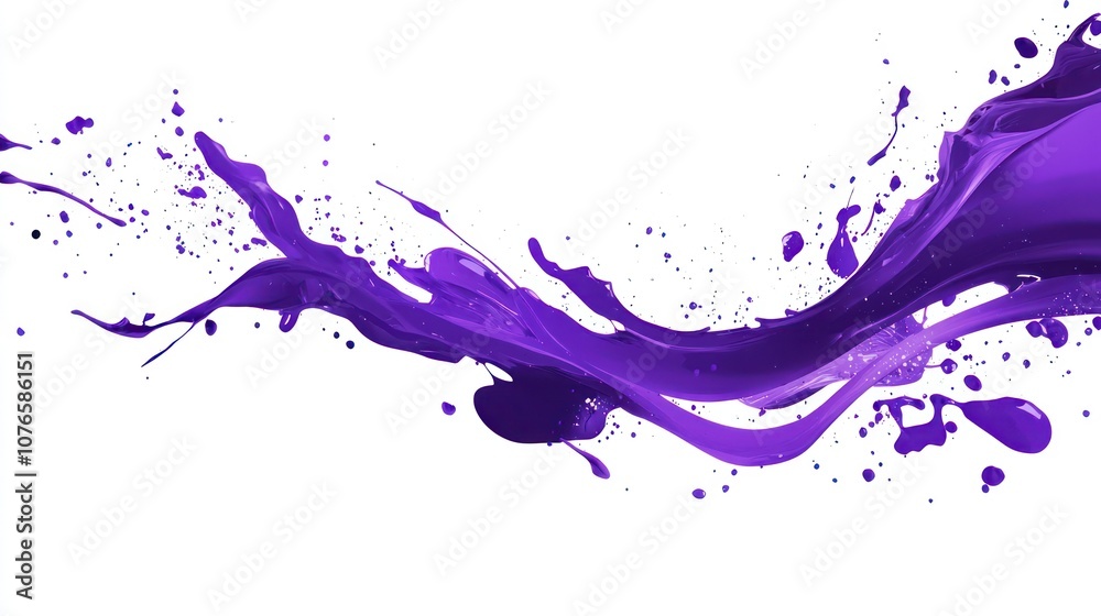 Fototapeta premium Purple Splashing Paint