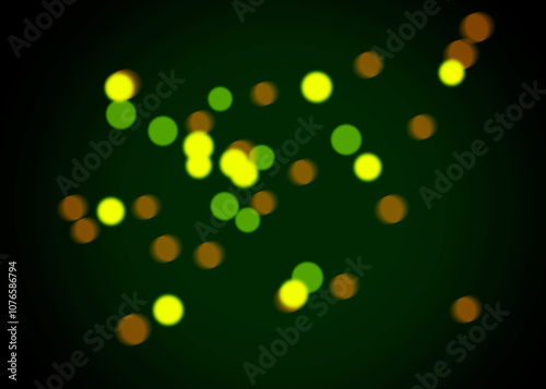 Bokeh Photo Overlay on Black Background. Beautiful Soft Light Bokeh Effect. Ideal for Photography, Graphic Design, and Video Editing.