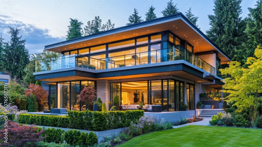 Modern Home with Garden Modern Home with Garden