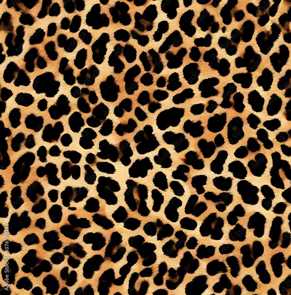 Fototapeta premium leopard texture, dark blurred background, wild cat spots, wool, jaguar print