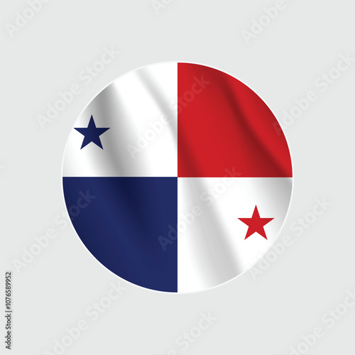 Free Download Panama national flag circle sign vector - GFXLoad