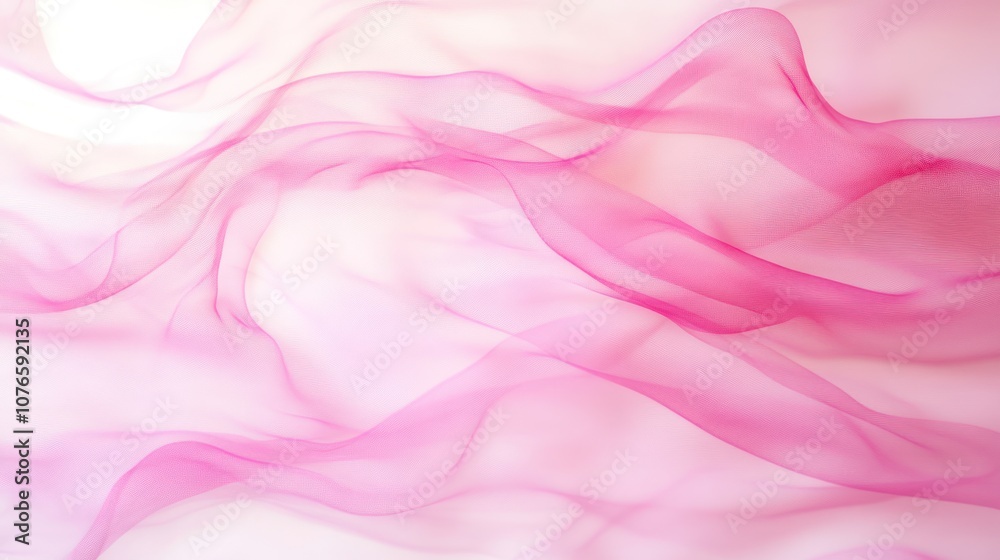 Soft pink flowing fabric creating an ethereal and tranquil background. Soft pink flowing fabric creating an ethereal and tranquil background.
