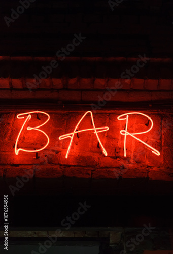 street neon sign at night 