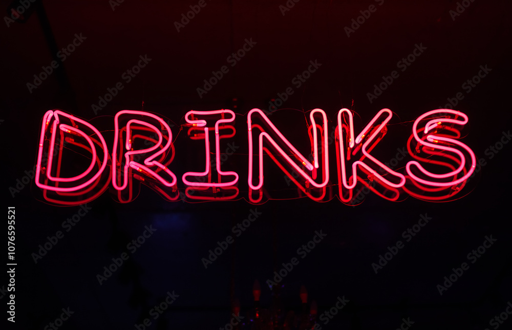 street neon sign at night street neon sign at night