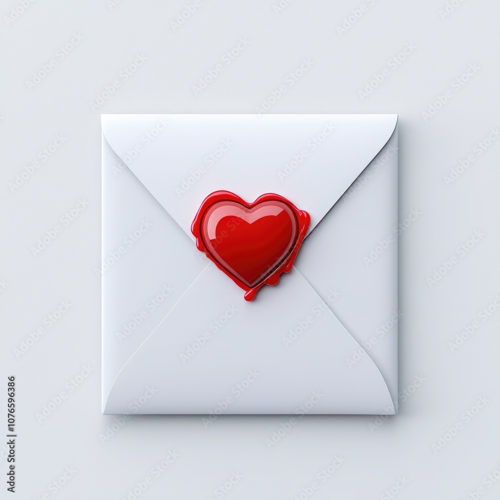 A sealed envelope adorned with a heart-shaped wax seal, symbolizing love and heartfelt messages. A sealed envelope adorned with a heart-shaped wax seal, symbolizing love and heartfelt messages.