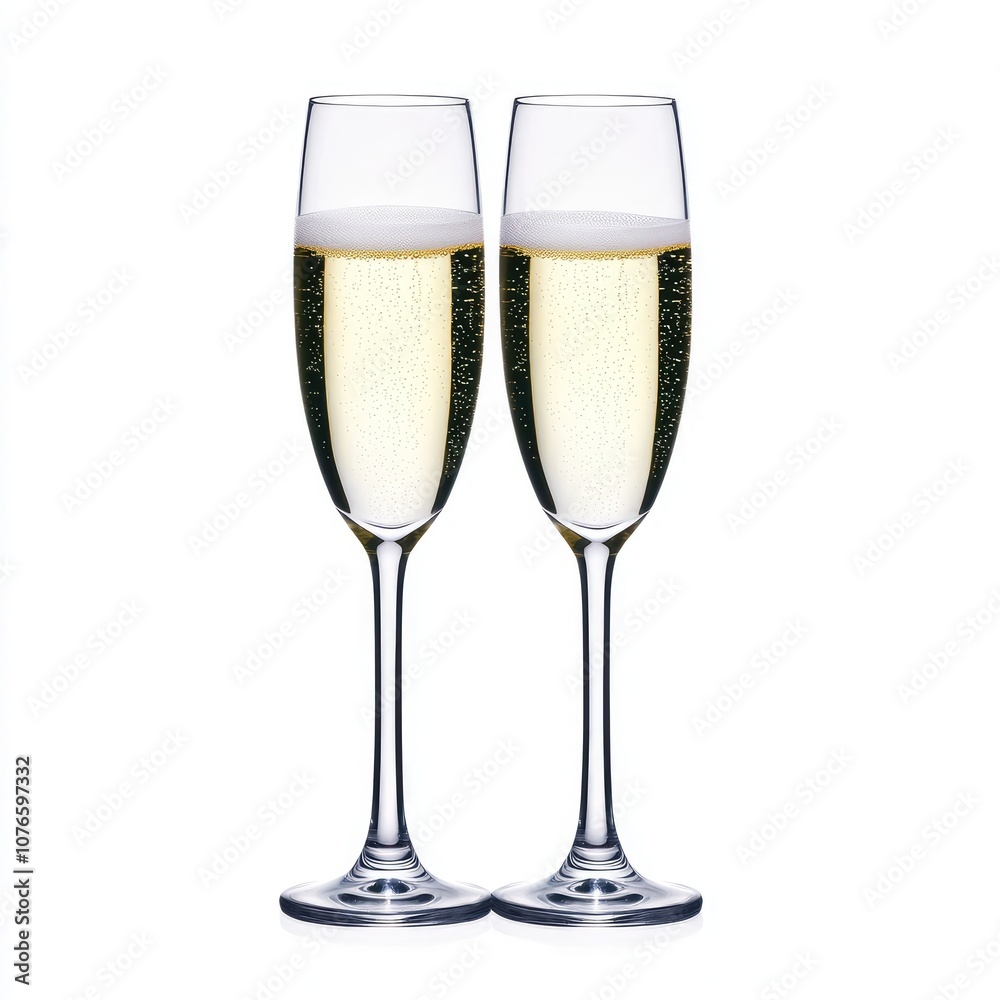 Elegant champagne flutes filled with bubbly sparkling wine, perfect for celebrations and toasting special moments. Elegant champagne flutes filled with bubbly sparkling wine, perfect for celebrations and toasting special moments.
