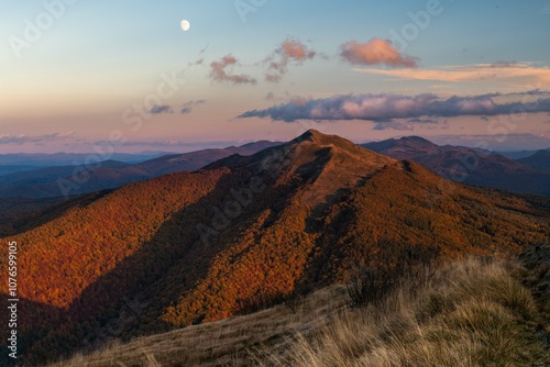Fototapeta Naklejka Na Ścianę i Meble -  Enchanting Fall in Bieszczady's Untamed Wilderness