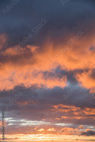 Wallpaper Mural Beautiful skyscape with clouds at sunrise Torontodigital.ca