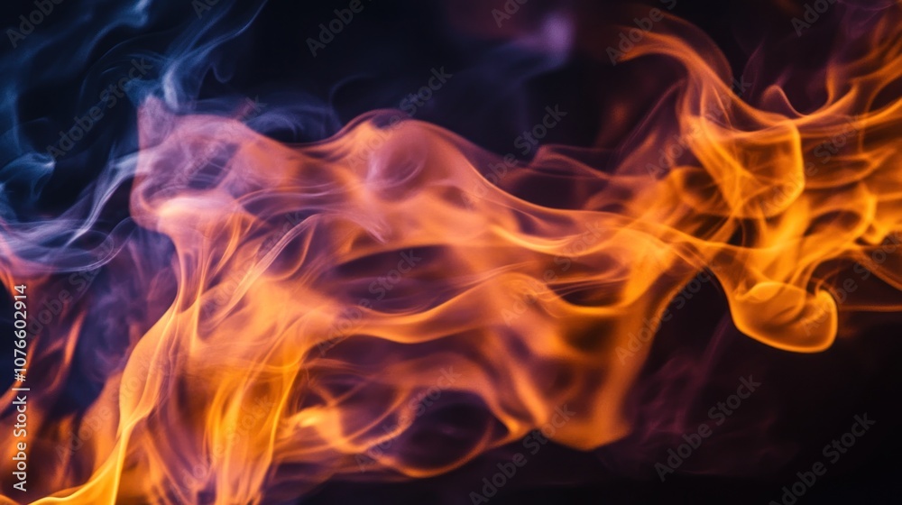 Abstract Smoke and Fire Abstract Smoke and Fire