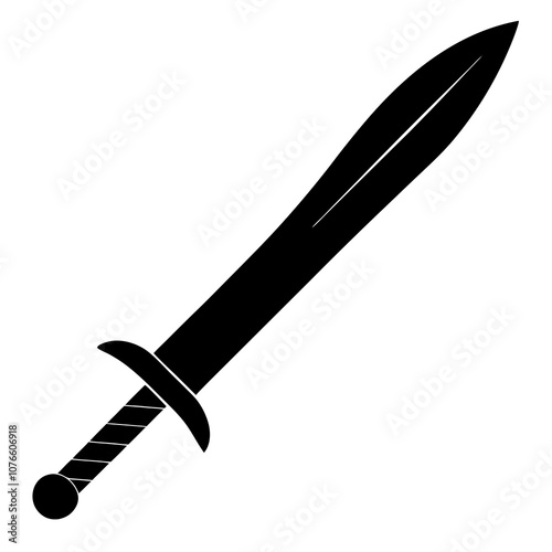 black and white sword