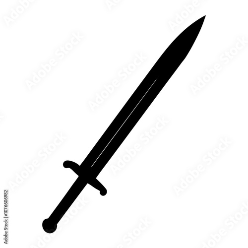 black and white sword