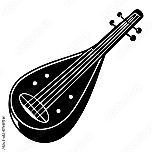 electric dulcimer vector illustration photo