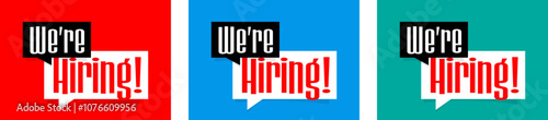 We are hiring