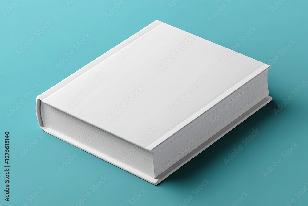 Clean is isolated on a white backdrop in this vector mockup of a white book cover. Generative Ai Clean is isolated on a white backdrop in this vector mockup of a white book cover. Generative Ai