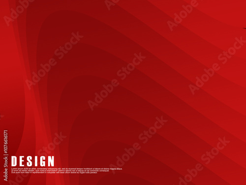 Abstract red color background. Dynamic shape composition. Red wave gradient cloud pattern. Red gradient background vector illustration.