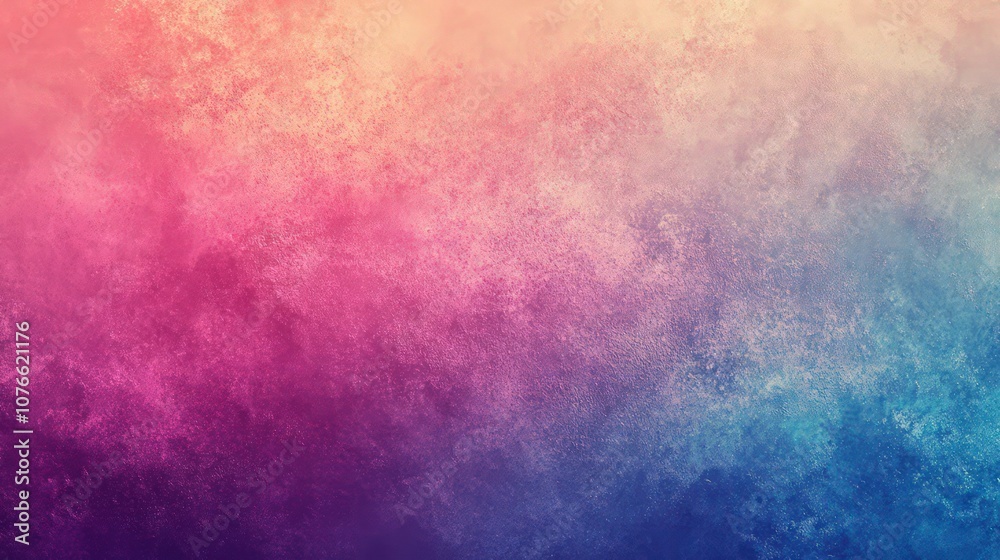 Vibrant color gradient in a mix of sunset pink, violet, and blue, with grainy noise texture giving a vintage yet futuristic feel, creating a captivating abstract background Vibrant color gradient in a mix of sunset pink, violet, and blue, with grainy noise texture giving a vintage yet futuristic feel, creating a captivating abstract background