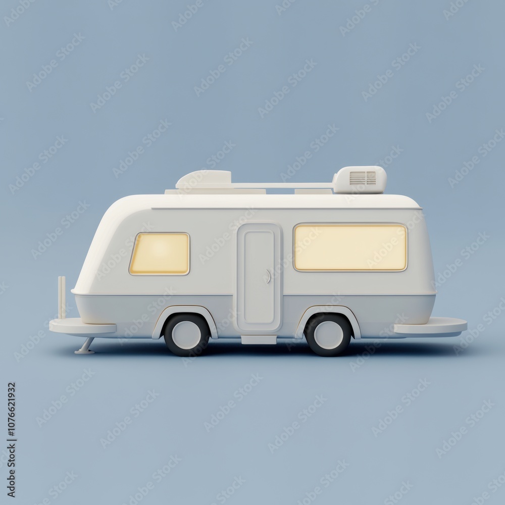 mobile home icon for a navigation bar, 3d render mobile home icon for a navigation bar, 3d render