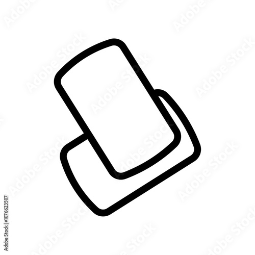 Chew gum icon Vector flat thin line illustration