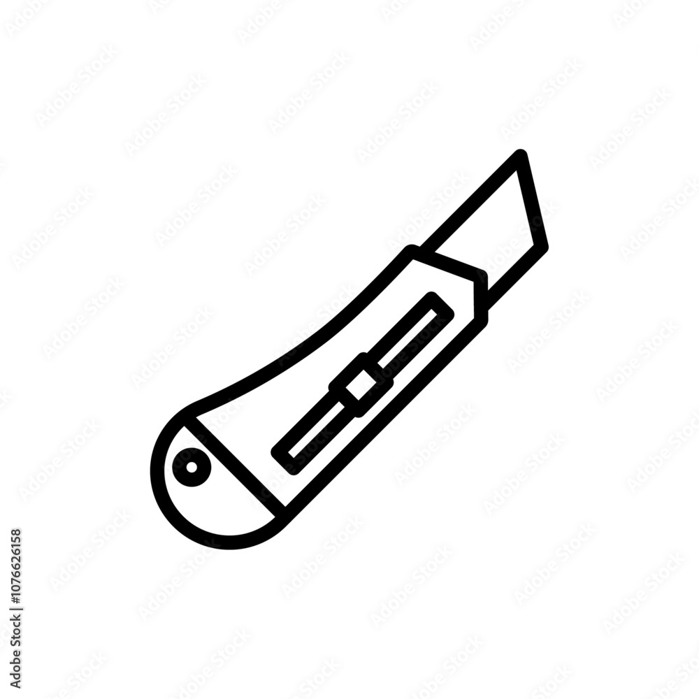 Cutter icon Vector flat thin line illustration Cutter icon Vector flat thin line illustration