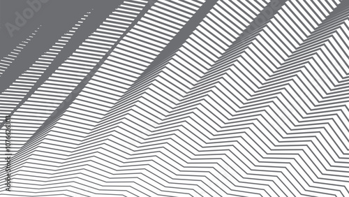 Grey stripes zig zag curve lines abstract background for backdrop or fabric style