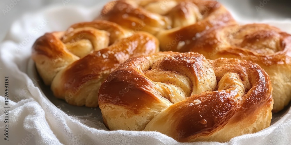Soft, fluffy brioche rolls displayed on a textured cloth, showcasing a golden-brown crust. Perfect for a cozy family gathering or brunch. Soft, fluffy brioche rolls displayed on a textured cloth, showcasing a golden-brown crust. Perfect for a cozy family gathering or brunch.