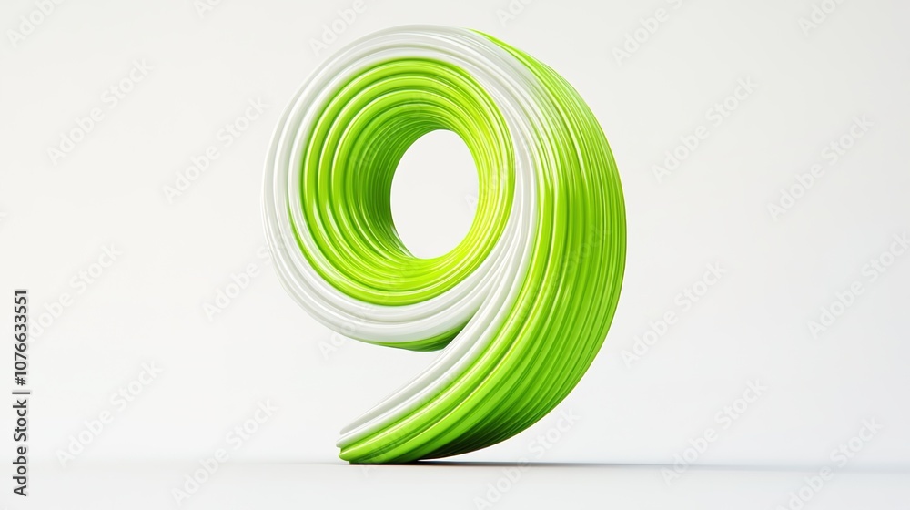 Creative Abstract Marketing Background Featuring 3D Extruded Digital Number Creative Abstract Marketing Background Featuring 3D Extruded Digital Number